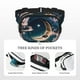 thumbnail image 5 of Balery Artistic Starry Sky Moon Book Mochila Cinturón para Mujeres y Hombres, Bolsa de Cintura Impermeable de Doble Capa con Correa, 5 of 9