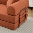 thumbnail image 4 of HMSHA Canapé-Lit Pliant, Canapé Convertible avec 2 Oreillers, Canapé Dépliant, Matelas de Sol à Ressorts en Mousse, Canapé Futon pour Salon, Bureau, Appartement, 4 of 10