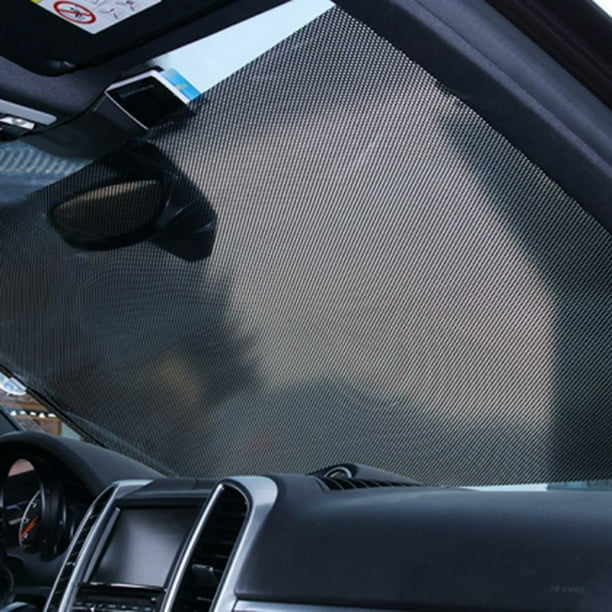 Parasol retráctil para ventana lateral de coche, cortina enrollable