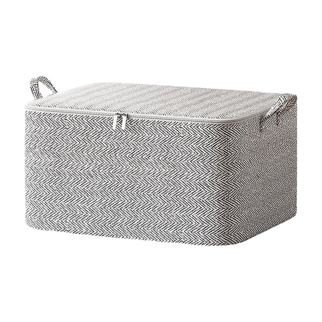 Organizadores y almacenamiento para armarios, organización y almacenamiento, cajas de almacenamiento, bolsa de almacenamiento con cremallera de tela no tejida, cesta de almacenamiento para edredones d