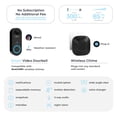 thumbnail image 2 of Heath Zenith Heath Zenith Black Plastic Wired Smart Motion Detection Doorbell Kit, 2 of 8