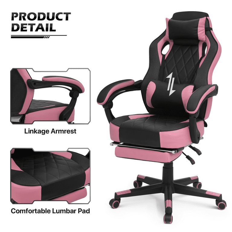 MoNiBloom Massage Gaming Recliner Chair with Speaker, Gaming Chair