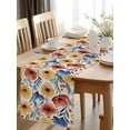 thumbnail image 2 of Burlap Table Runner 60 Inches Long, Red Poppy Flower Spring Blossom Floral Non-Slip Kitchen Table Runners for Dining Room Everyday Use Party Table Decorations Garden Plant Seamless, 2 of 9