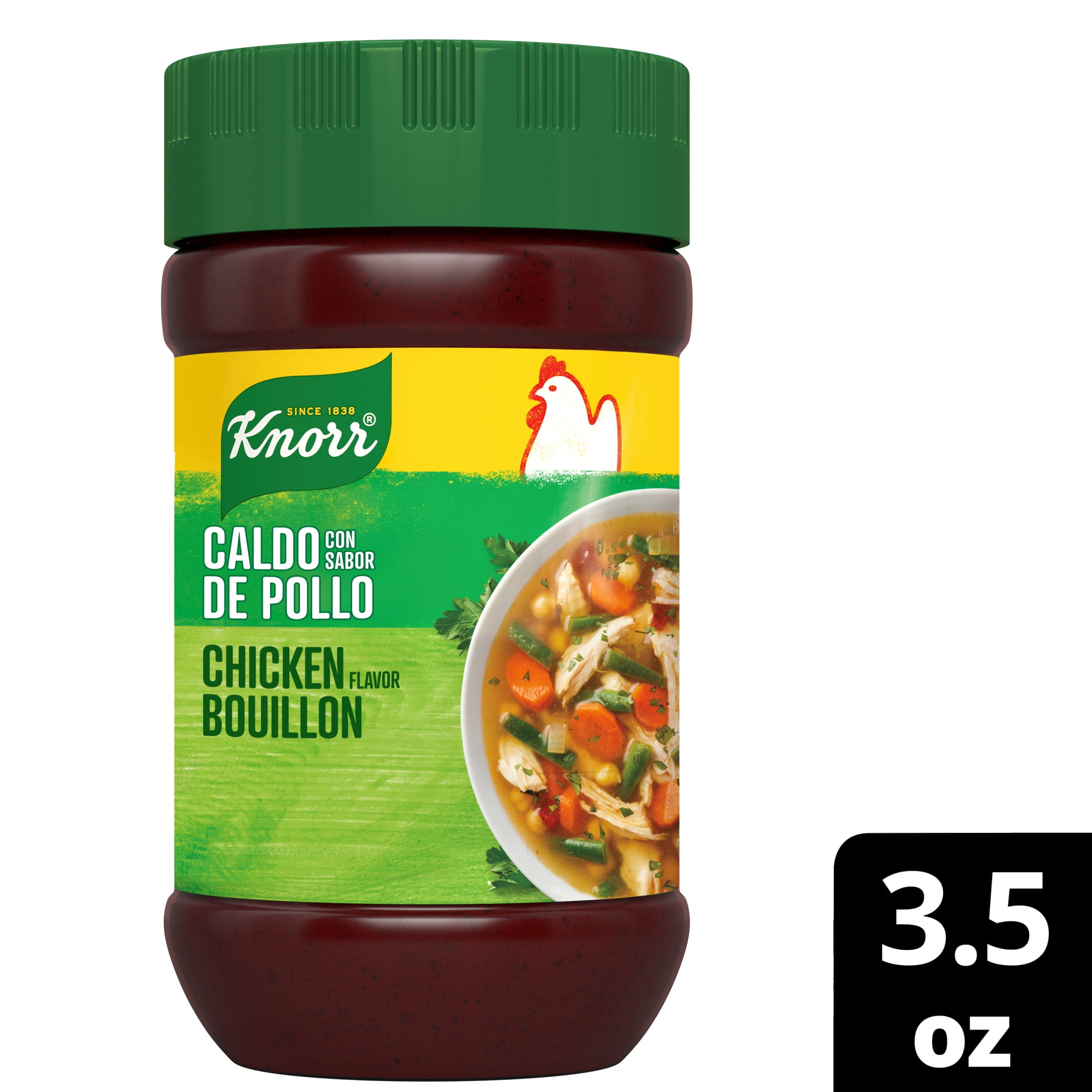 Knorr Granulated Chicken Flavor Bouillon Ground, 3.5 oz Jar