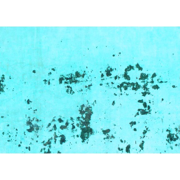 Ahgly Company Indoor Rectangle Abstract Light Blue Modern Area Rugs, 5' x 8'