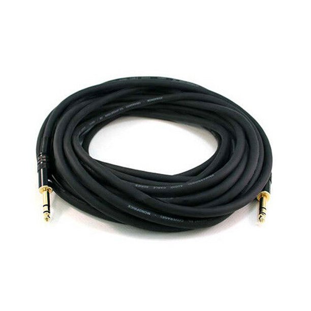 100ft Premium Stereo 6 35mm 1 4 Inch Trs Male To M Audio Cable Gold Plated Cord Walmart Com Walmart Com