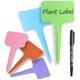thumbnail image 1 of 100 étiquettes en plastique pour plantes, étiquette en T réutilisable avec marqueurs, étiquettes pour plantes de jardin 2,35 x 3,95 pouces (alrededor 6 x 10 cm) Ormromra LHH-0129, 1 of 4