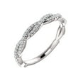 thumbnail image 2 of 1/5ct Diamond Woven Vine Wedding Ring Stackable Intertwined Band 14k Gold, 2 of 3