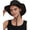 Black, variant on Sun Hat with Ponytail Hole, UPF 50+ Breathable Lightweight Bucket Hat Water-Repellent Hat for Hiking Fishing Men and Women