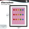thumbnail image 4 of Stupell Industries Contemporary Colorful Lollipop Grid Black Framed Print Under Glass, 13 x 16, by LISH Creative, 4 of 8