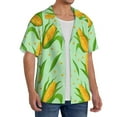 thumbnail image 2 of Gukieu Corn 7 Print Men's Short-sleeved Shirts, Button-down Pocket Shirts, T-shirts, Beach Vacation Travel Summer Clothing-3X-Large, 2 of 5