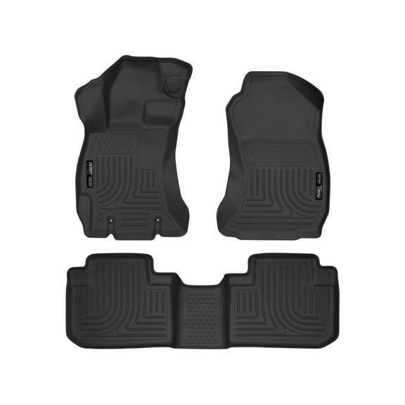 Husky Liners 99881 Weatherbeater Floor Mats Fit 2014-2018 Subaru Forester - Front/2nd Seat - Black