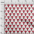 thumbnail image 1 of oneOone Polyester Lycra Crimson Red Fabric Ethnic Block Dress Material Fabric Print Fabric By The Yard 56 Inch Wide, 1 of 4