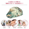 thumbnail image 6 of Kdxio Forest squirrel surreal Print Shower Cap for Women,Elastic and Reusable,Double Waterproof Layers Bathing Hat, 6 of 6