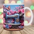 thumbnail image 5 of Taza de Costura Floral, Diseño Único de Máquina de Coser, Apta para Microondas y Lavavajillas, Decorativa y Práctica, Ideal para Oficina, Cocina y Dormitorio, Gran Regalo para Costureras, Ta, 5 of 5