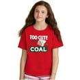 thumbnail image 4 of Swee'Pea Too Cute Get Coal Christmas Crewneck T Shirts Boy Girl Teen Brisco Brands X, 4 of 6