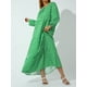 thumbnail image 3 of Txlixc Vestido Largo con Estampado Geométrico para Mujer, Vestido Suelto de Manga Larga con Escote en V para Primavera, Verano Txlixc Moda, 3 of 9