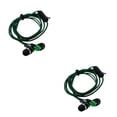 thumbnail image 1 of Inteprter Auriculares intrauditivos con conector de 3,5mm, micrófono de graves pesados, de silicona, anticongelantes verde 2piezas, 1 of 5