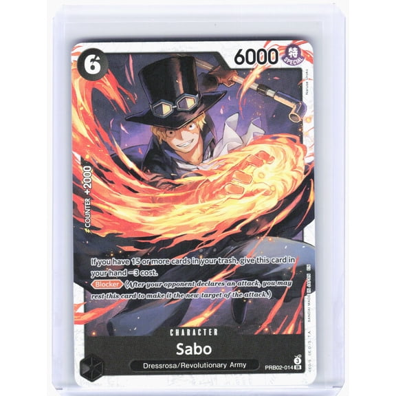 2024 Bandai One Piece Card Game Sabo PRB02-014 Super Rare Foil Premium Booster The Best Vol 2