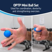 OPTP Mini Balls - Vinyl Air-Filled Self-Massage Ball Set (2 Piece) for Hand and Foot Therapy- Small Therapy Balls for Improved Strength, Fine Motor Skill Development, and Soft Tissue Mobilization