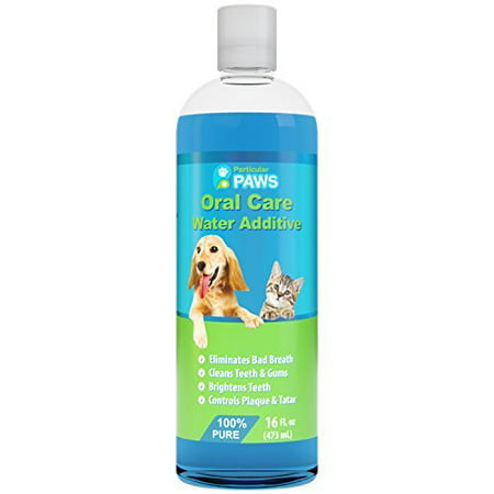 Fresh Breath Water Additive for Dogs and Cats - For Clean Teeth, Healthy Gums and Oral Care -