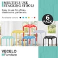 thumbnail image 4 of Set de 6 Bancos VECELO de Plástico, 45 cm de Altura, Verde, 4 of 7