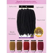 Freetress Equal Crochet Braids 3X Cuban Twist Soft N Natural 16 (1B)