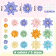thumbnail image 2 of Decoraciones de flores de papel MotiMind, 18 unidades, para pared, bricolaje, 2 of 6