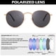 thumbnail image 4 of Gafas de sol Pro Acme pequeñas redondas de metal polarizadas de 50 mm, 4 of 8