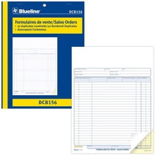 Blueline BLIDCB156 Sales Book
