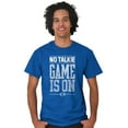 thumbnail image 4 of No Talkie Game is On Football Men's Big & Tall Crewneck Graphic Tee Brisco Brands 4X, 4 of 5