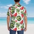 thumbnail image 6 of Goofa Watermelons Hawaiian Shirt for Men, Unisex Summer Beach Casual Short Sleeve Button Down Shirts,Aloha Tropical Floral print shirt-XX-Large, 6 of 9