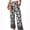 Beige, variant on Wide Leg Pants for Women Floral Print Palazzo Elastic Waist Trousers with Pockets Summer Spring Daily Clothes L