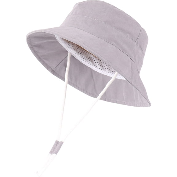 Huowey Infants Baby Girl Sun Hat With Sunscreen Outdoor Adjustable Toddler Beach Hat With Wide Brim Bucket Hats For Kids Classic Dailywear, 1-2 Years