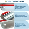 thumbnail image 4 of Chicken Feeding Trough 45 Inch, Heavy Duty Galvanized Steel Coop Feeder with Drainage Holes & Crossbar, for Chickens, Pigeons, Ducks, 4 of 18