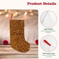thumbnail image 4 of KLL Golden Glitter for 18" Christmas Stocking Snowman Xmas Stocking Holiday Christmas Decoration Gifts for Family Kids, 4 of 8