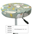 thumbnail image 2 of Goofa Cute Farm Birds Printed Stool Covers Round, Waterproof Round Bar Stool Covers Anti-Slip Round Bar Stool Seat Cover with Elastic Bands Durable -13 inch, 2 of 7