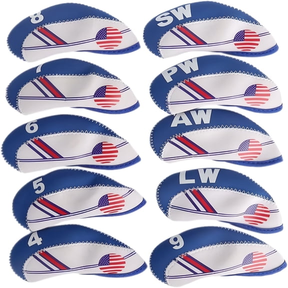 BESTSKY Golf covers US Flag Design Golf Club Cover Wedge Iron Protective Cover