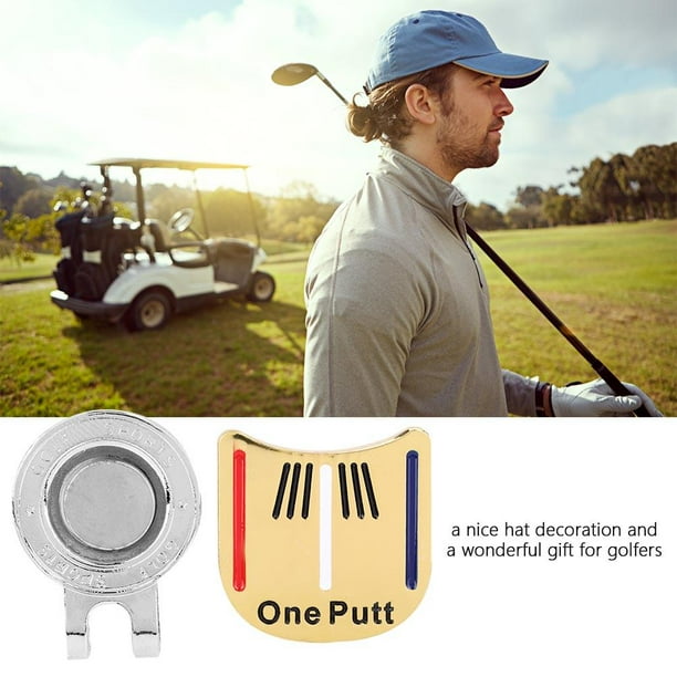 Herwey One Putt Durable Metal Golf Mini Magnetic Ball Marker Golfer Hat Visor Clip Accessory Walmart
