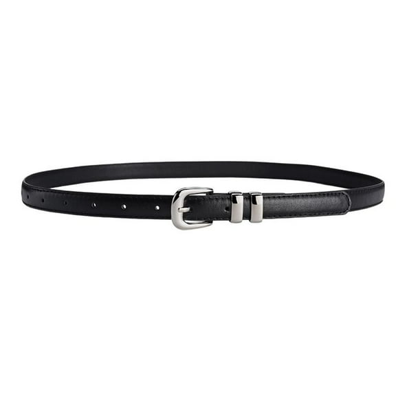 SWSMCLT Women's Skinny Belt For Dress Buckle D Ring Cute Elegant Belt Adjustable Belts Metal Casual Faux Leather Pink X-Small-Large