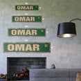 thumbnail image 2 of OMAR Vintage Plastic Street Sign Childrens Name Room Sign | Indoor/Outdoor |  24" Wide, 2 of 4