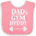 thumbnail image 3 of Inktastic Daddy Gym Buddy Workout Fitness Boys or Girls Baby Bib, 3 of 4