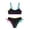 Black1, variant on Kids Girls Swimsuit Color Block Sporty Bikini Sets Adjustable Straps Black Girls Two Piece Bathing Suit Size 7-8 Years