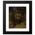 thumbnail image 2 of William Huggins 12x14 Black Modern Framed Museum Art Print Titled - Tiger in the Grass (&nbsp;1883), 2 of 5