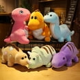 thumbnail image 2 of Juguetes de peluche de dinosaurio Kawaii para niños, animales de peluche suaves de dibujos animados, Tiranosaurio Rex, muñeca de abrazo para bebé, almohada para dormir, decoración del hogar, 2 of 5