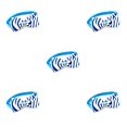 thumbnail image 2 of Collares para perros Greeniant Pajaritas mascotas Aseo Decoraciones Suministros Cachorro azul blanco 5Conjunto, 2 of 6