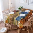 thumbnail image 4 of Thanksgiving Farmhouse Pumpkin Rectangle Tablecloths 60x90,Retro It's Fall Y'all Table Cloth Table Cover Indoor/Outdoor Tabletop Decor for Wedding Holiday Party Dinner Baby Shower, 4 of 7
