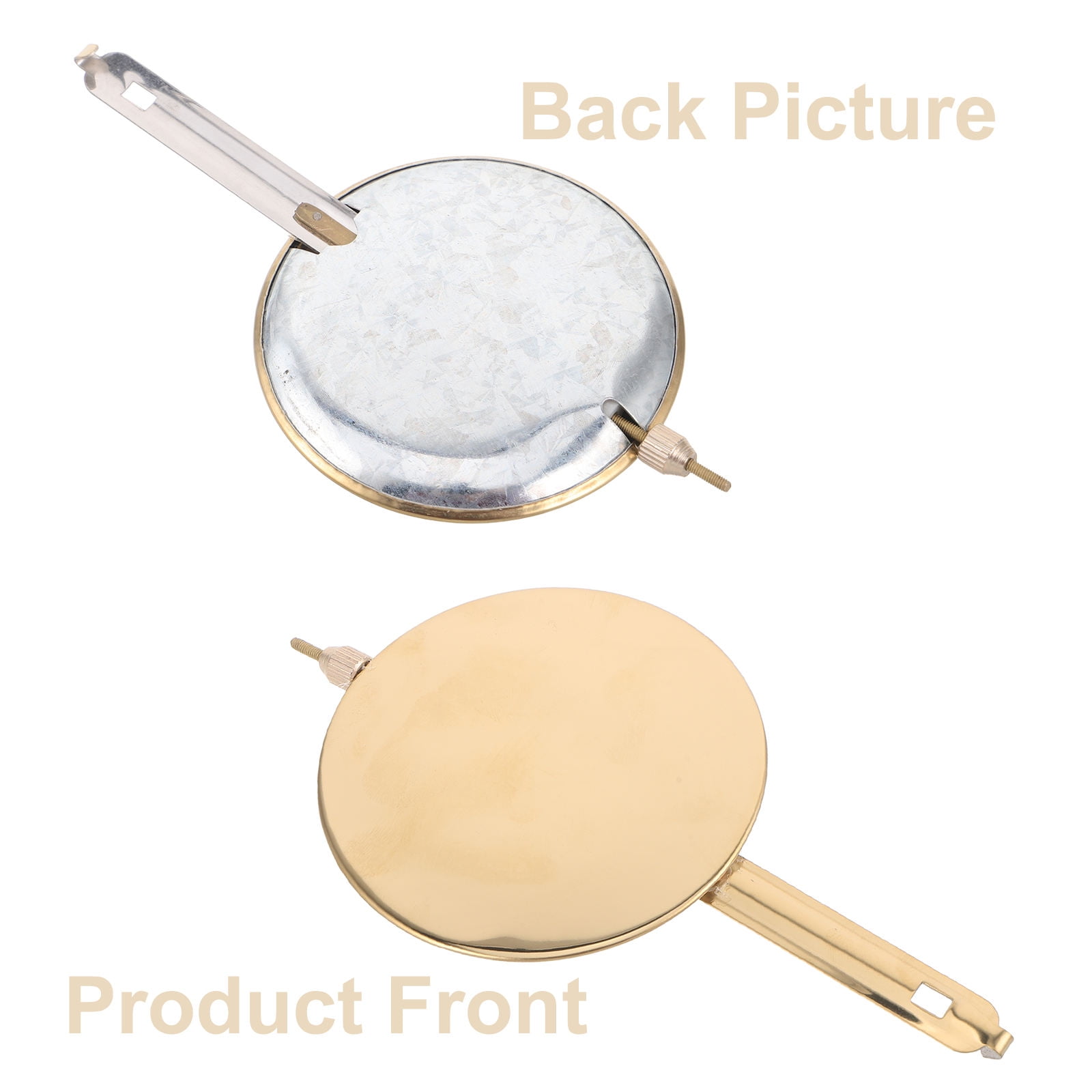 OUNONA Golden Metal Pendulum for Precise Timekeeping and Easy Installation