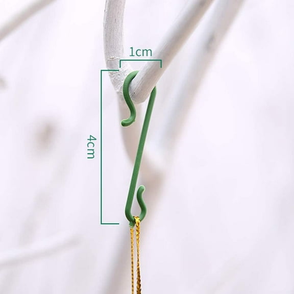 Ornaments Hooks 100pcs Ornaments Hook Plastic Reusable Mini S-Shaped Hangers Christmas Tree Hooks Decoration Accessories for Bauble