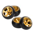 thumbnail image 2 of RC Car Tires And Rims, 4Pcs 1/28 Scale RC Car Tires And Rims    For K989 Red,Blue,Gold,, 2 of 8